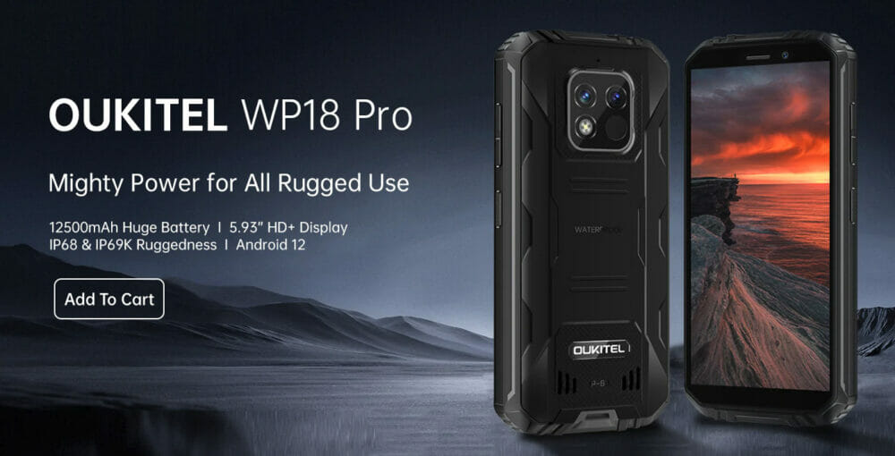 OUKITEL WP18 Pro」発売！大容量バッテリー搭載のタフネスエントリー 